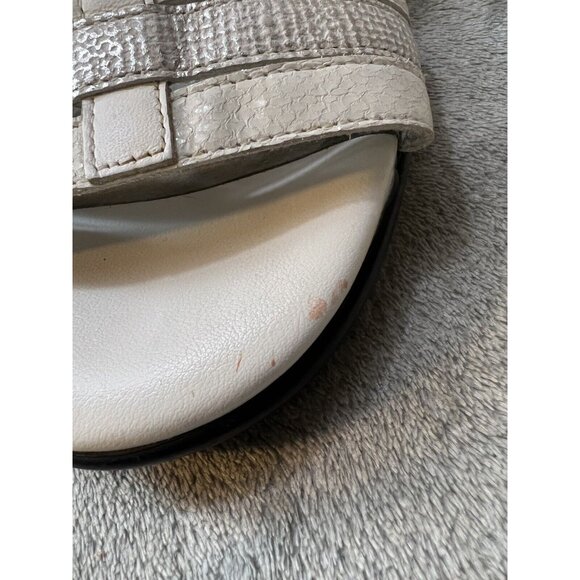 SAS Capri Comfort Women's White Leather Strappy Slingback Sandals Size 8 - Picture 3 of 10